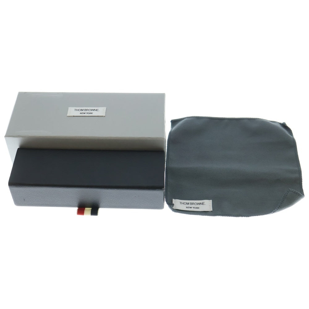 THOM BROWNE(トムブラウン) NEWYORK トリコロール コンビフレーム ウェリントン アイウェア 眼鏡 ブラック/ゴールド TB-707-A-BLK-GLD-50