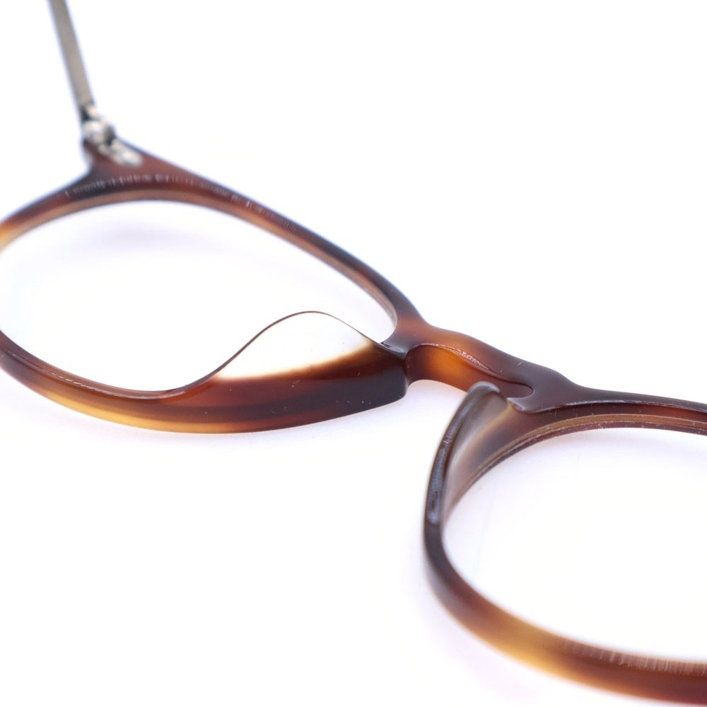 OLIVER PEOPLES(オリバーピープルズ) Ryerson ライアソン アジアンフィット コンビ ラウンドフレーム アイウェア 眼鏡 ブラウン/シルバー 0OV5362F
