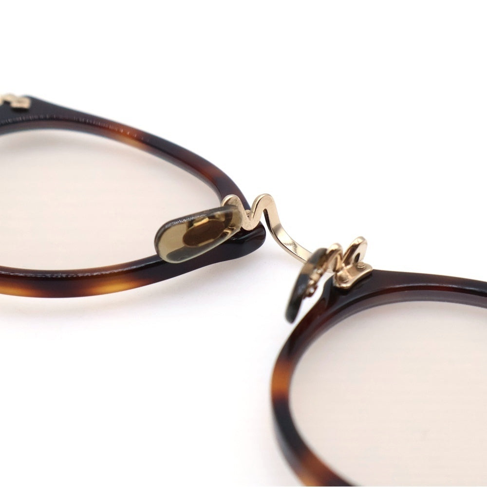OLIVER PEOPLES(オリバーピープルズ) 505 SUN DM 雅 Polarized コンビ ラウンドフレーム サングラス アイウェア 眼鏡 ブラウン/ゴールド