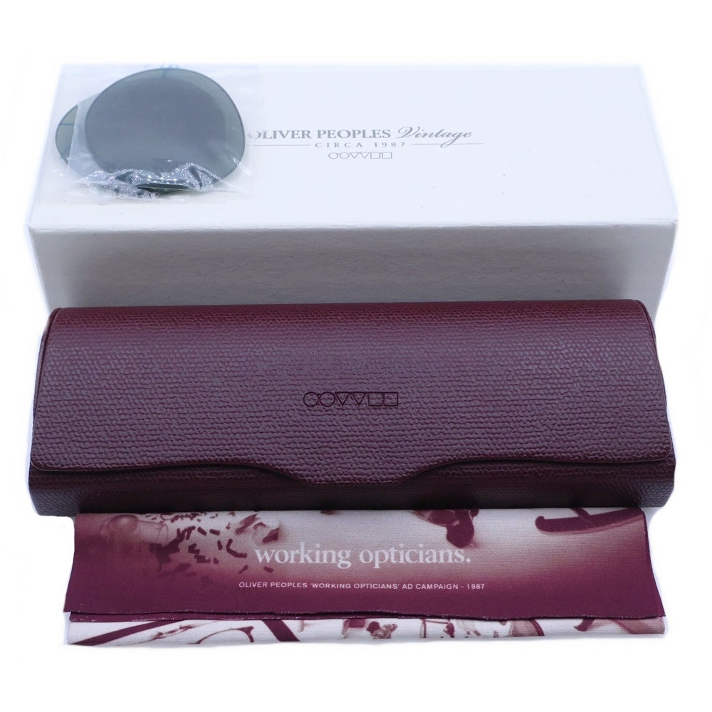 OLIVER PEOPLES(オリバーピープルズ) 505 SUN DM 雅 Polarized コンビ ラウンドフレーム サングラス アイウェア 眼鏡 ブラウン/ゴールド