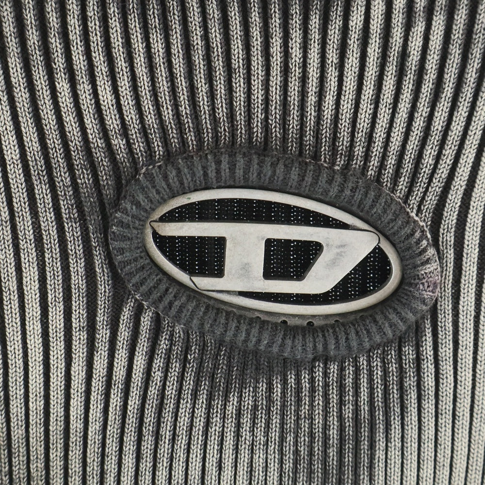 DIESEL(ディーゼル) K-Darin Treated Jumper 長袖ニットセーター グレー A12455 0BNAD