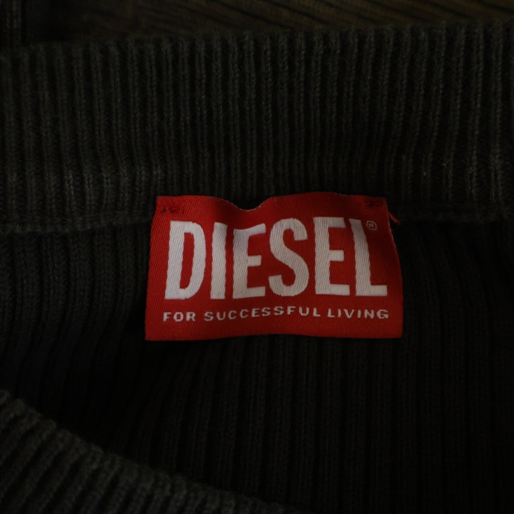 DIESEL(ディーゼル) K-Darin Treated Jumper 長袖ニットセーター グレー A12455 0BNAD