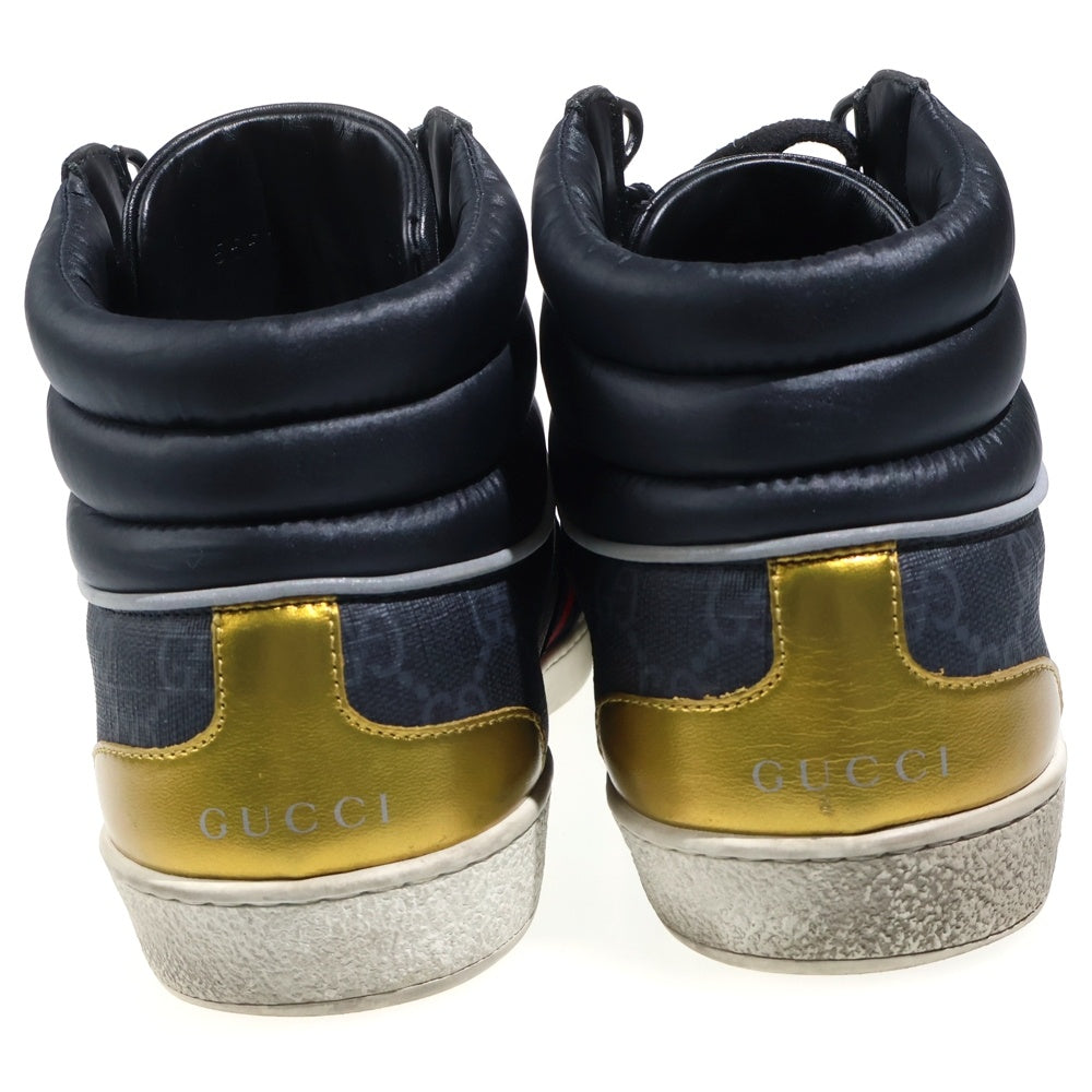 GUCCI(グッチ) Ace GG High Top ハイカットスニーカー ブラック 555197