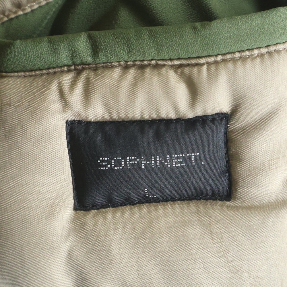 SOPHNET.(ソフネット) ナイロン ダウンジャケット カーキ SOPH-67054
