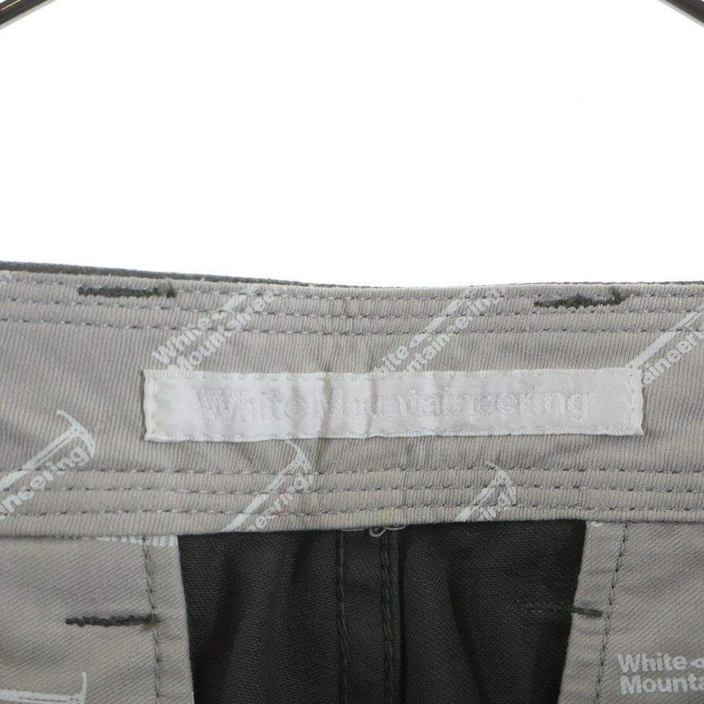 White Mountaineering(ホワイトマウンテニアリング) 5ポケット コットン ストレート ワークパンツ グレー WM1073417