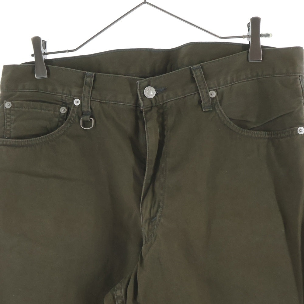 Levi's Fenom(リーバイス フェノム) FRAGMENTDESIGN フラグメントデザイン 5ポケット サイドジップ ストレートデニムパンツ カーキ 505-0207M