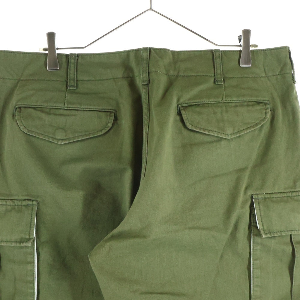 NO BRAND(ノーブランド) HEAD PORTER PLUS(ヘッドポータープラス)コットン ミリタリー カーゴパンツ カーキ