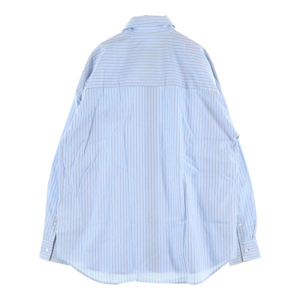 DIESEL(ディーゼル) S Doubly Stripe Shirt ストライプ 長袖シャツ ブルー A06351