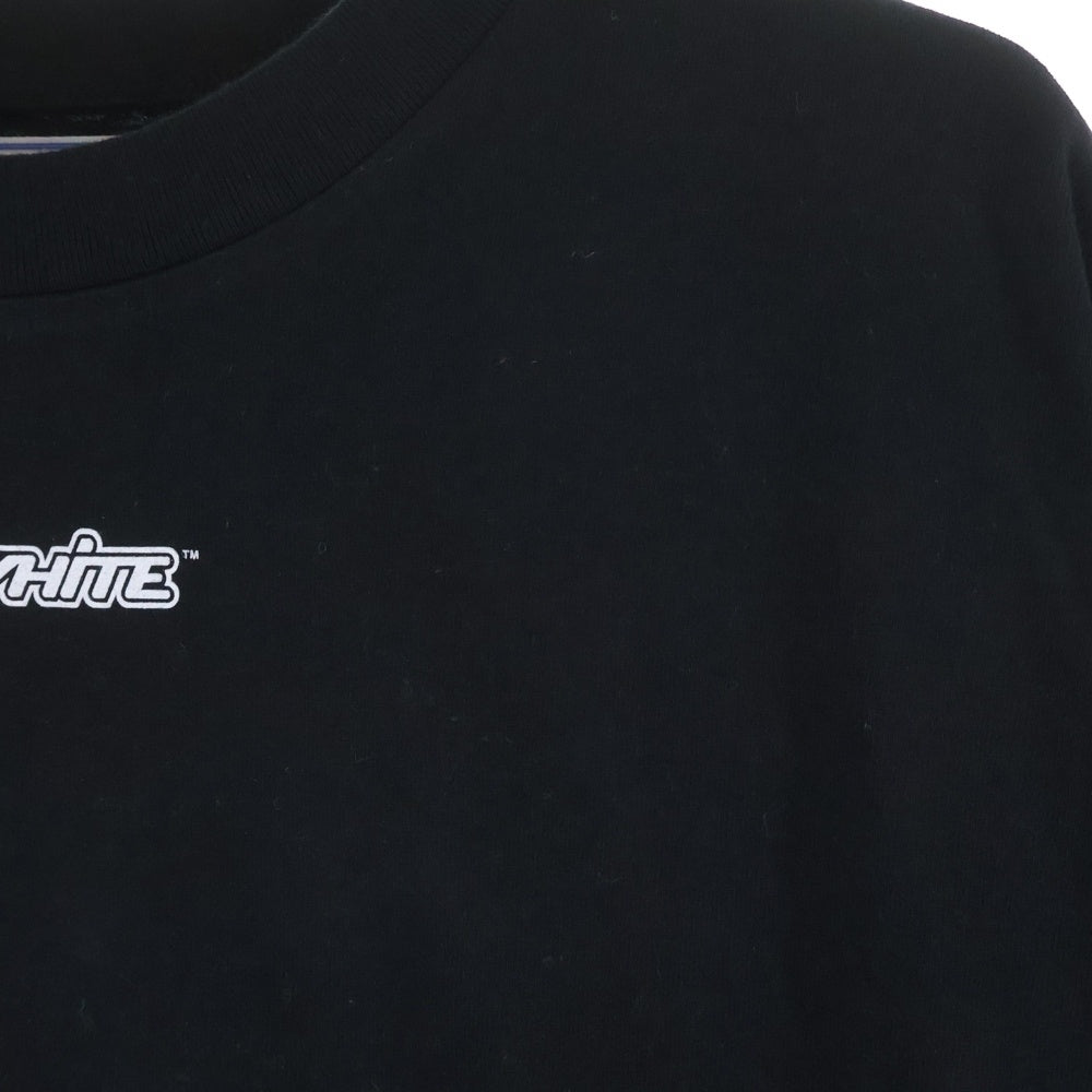 OFF-WHITE(オフホワイト) ARROW SLIM T-SHIRT Tシャツ 半袖カットソー フロントロゴ ブラック OMAA027E20JER0051045