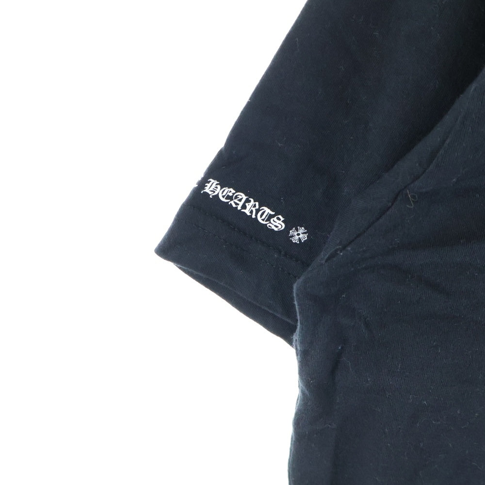 CHROME HEARTS(クロムハーツ) HOLLYWOOD LIMITED RED CH PLUS HORESESHOE TEE ハリウッド CHプリント ポケット半袖Tシャツ カットソー ブラック/レッド