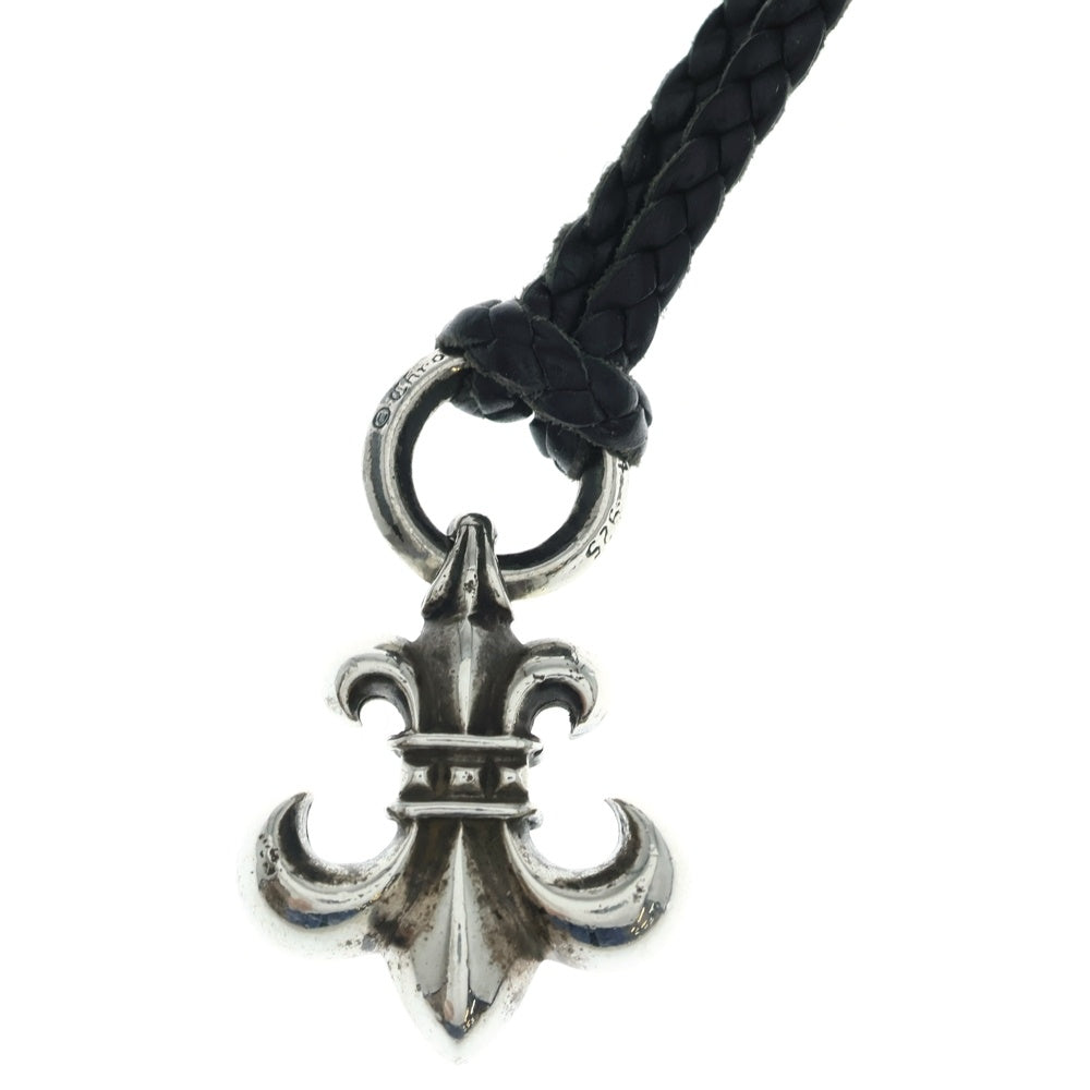 CHROME HEARTS(クロムハーツ) BS FLUER BSフレアペンダント シルバー ネックレストップ レザーブレイド シルバー