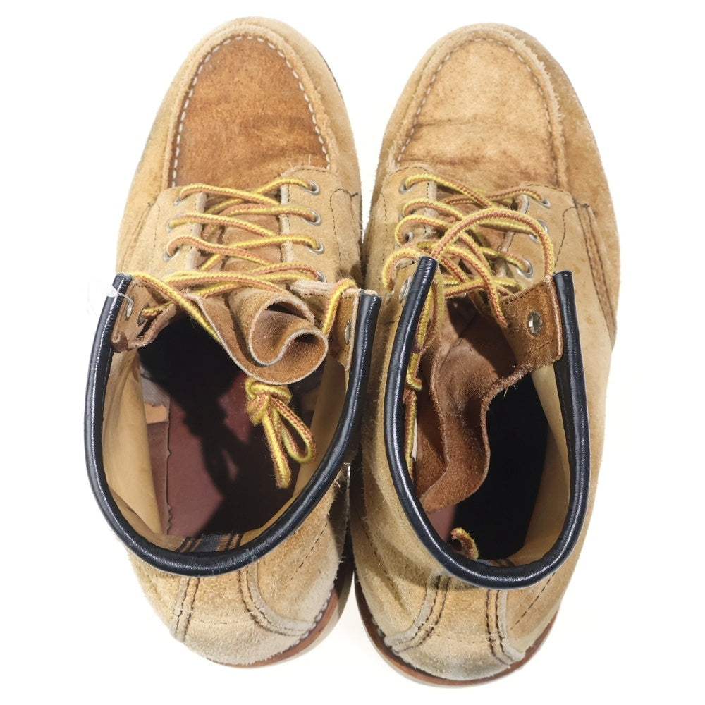 RED WING(レッド ウイング) CLASSIC MOC TOE 羽タグ スエード レースアップ ワークブーツ ベージュ