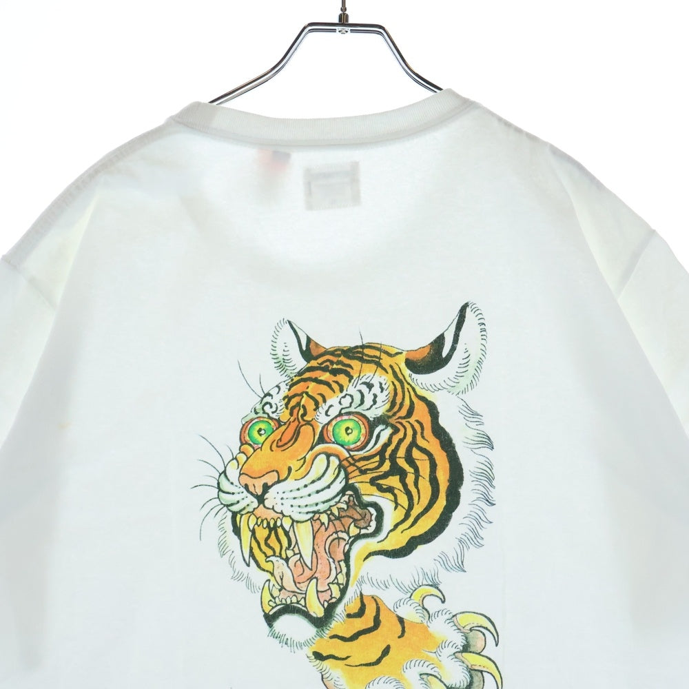 WACKO MARIA(ワコマリア) TIME LEHI バックタイガープリント 半袖Tシャツ カットソー ホワイト