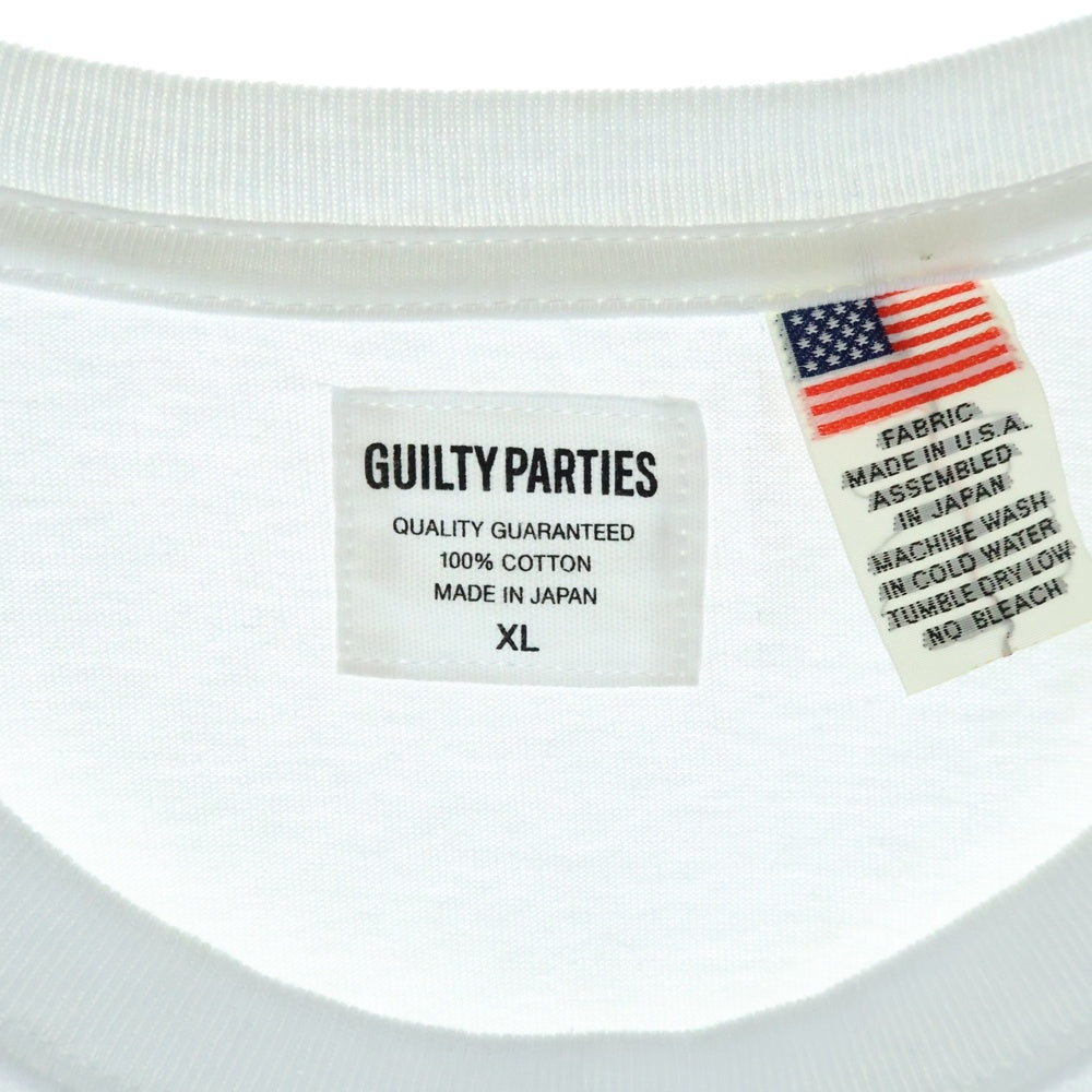 WACKO MARIA(ワコマリア) TIME LEHI バックタイガープリント 半袖Tシャツ カットソー ホワイト