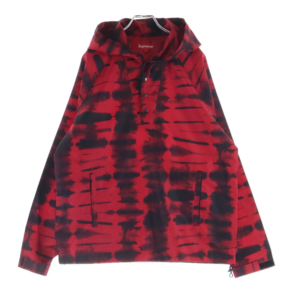 SUPREME(シュプリーム) 13SS TIE DYE PULLOVER タイダイ柄 ナイロン プルオーバー レッド/ブラック
