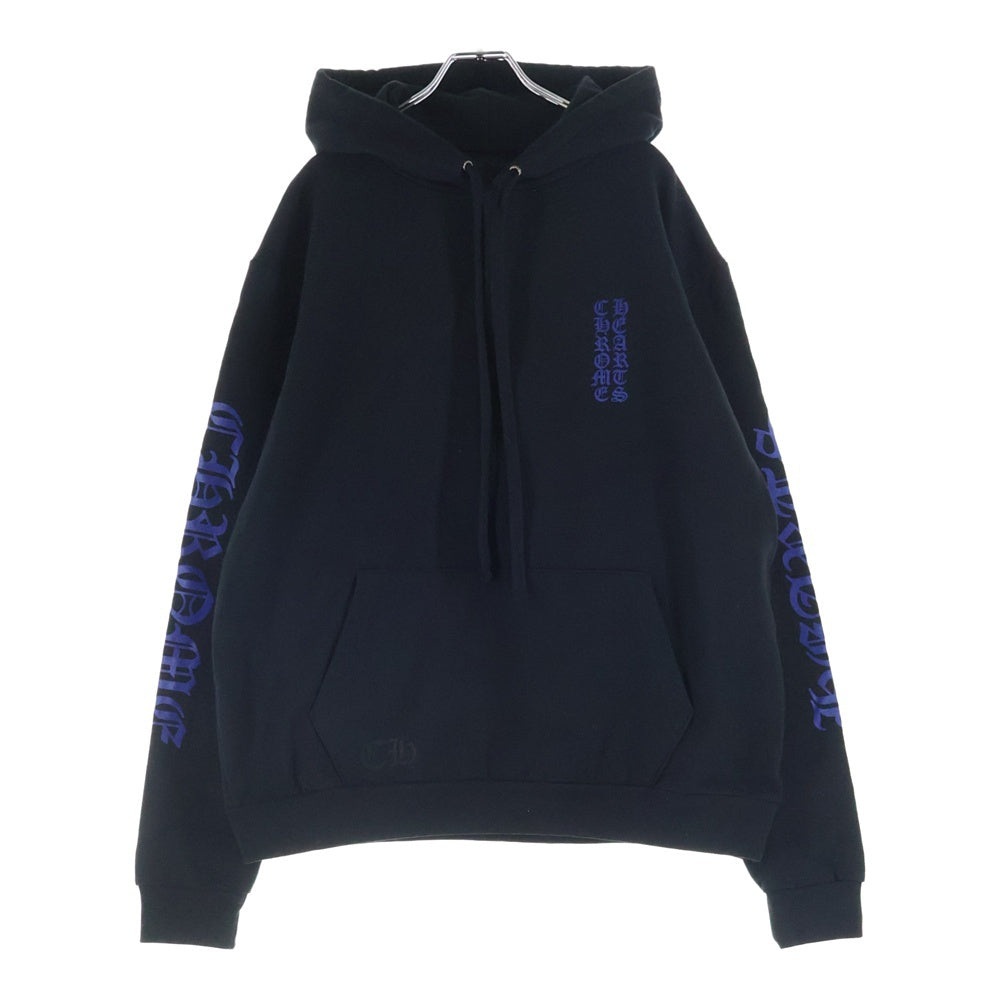 CHROME HEARTS(クロムハーツ) VERTICAL LOGO PULLOVER HOODIE ヴァーティカルロゴ プルオーバーパーカー フーディー ブラック/ネイビー