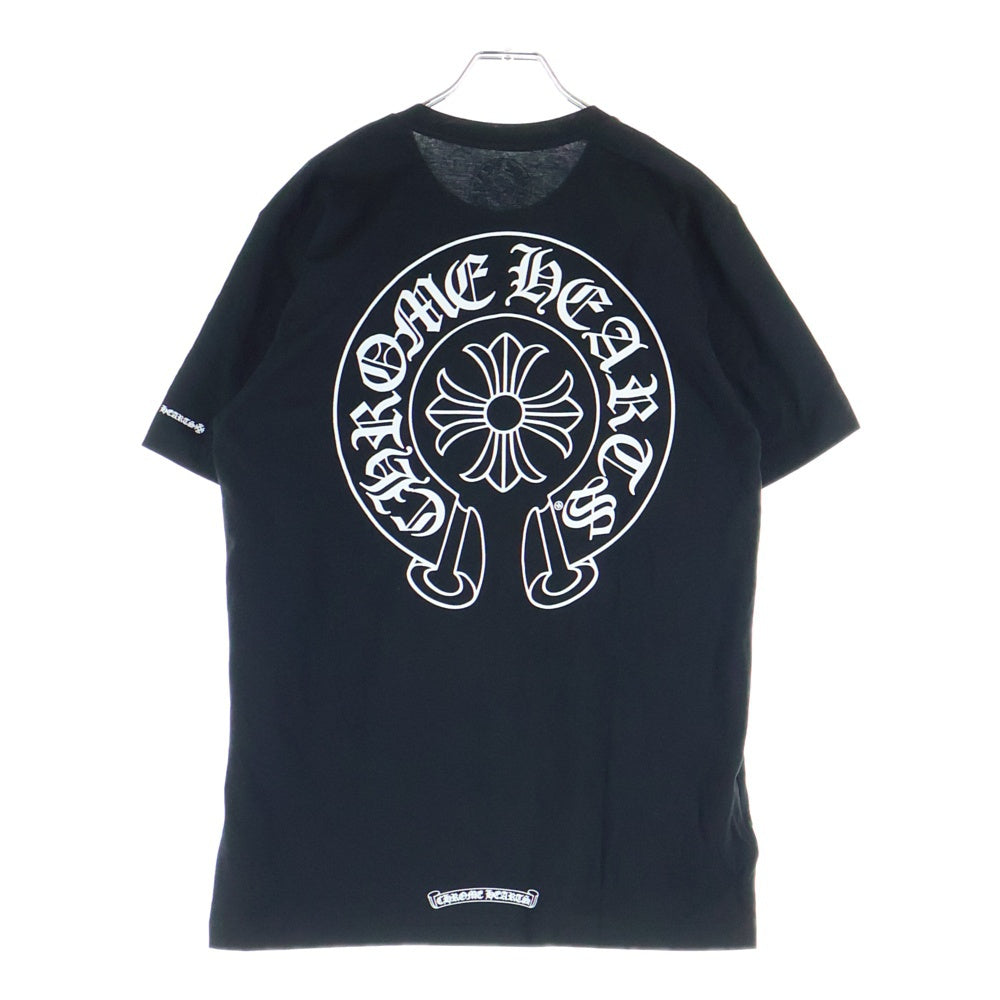 CHROME HEARTS(クロムハーツ) HORSESHOE S/S TEE ホースシュー プリント ポケット半袖Tシャツ カットソー ブラック