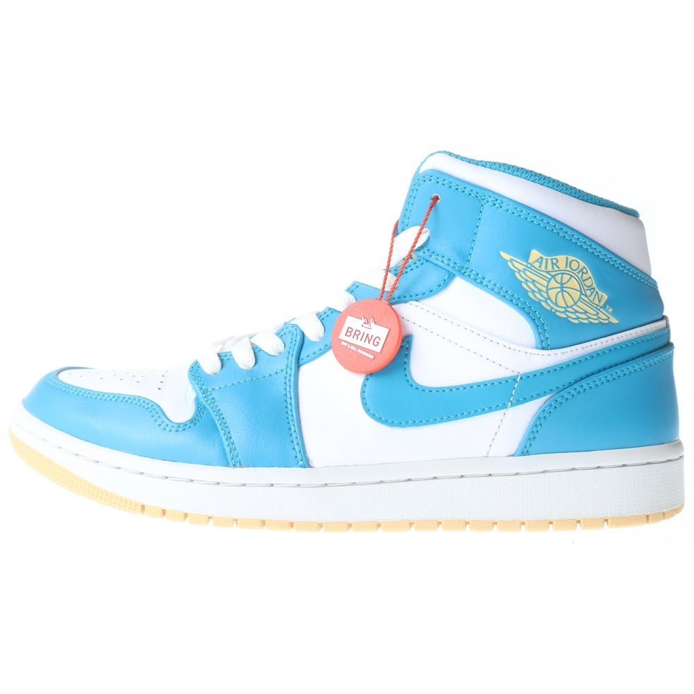 NIKE(ナイキ) AIR JORDAN 1 MIDD AQUATONE DQ8426-400 エアジョーダン1 ミッド アクアトーン ホワイト/ブルー US9.5/27.5cm