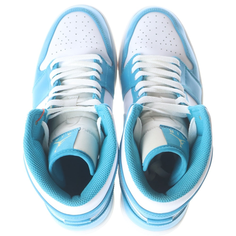 NIKE(ナイキ) AIR JORDAN 1 MIDD AQUATONE DQ8426-400 エアジョーダン1 ミッド アクアトーン ホワイト/ブルー US9.5/27.5cm
