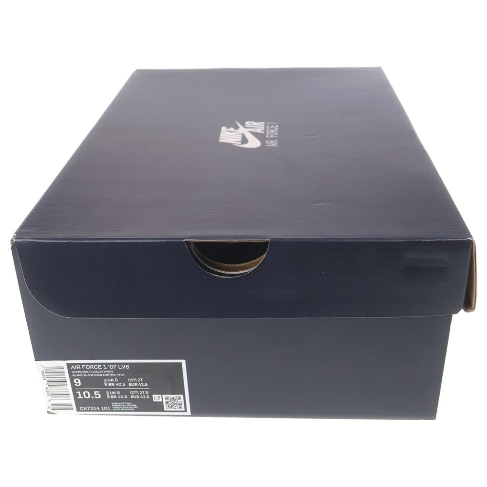 NIKE(ナイキ) AIR FORCE 1 LOW 07 LV8 Misplaced Swooshes エアフォース1 ロー ローカットスニーカー US9/27.0cm CK7214-101 ホワイト