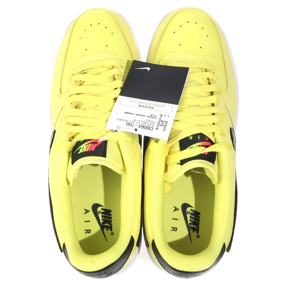 NIKE(ナイキ) AIR FORCE 1 LOW 07 LV8 3 YELLOW PULSE エアフォース1 ロー ローカットスニーカー US9/27.0cm CI0064-700 イエロー