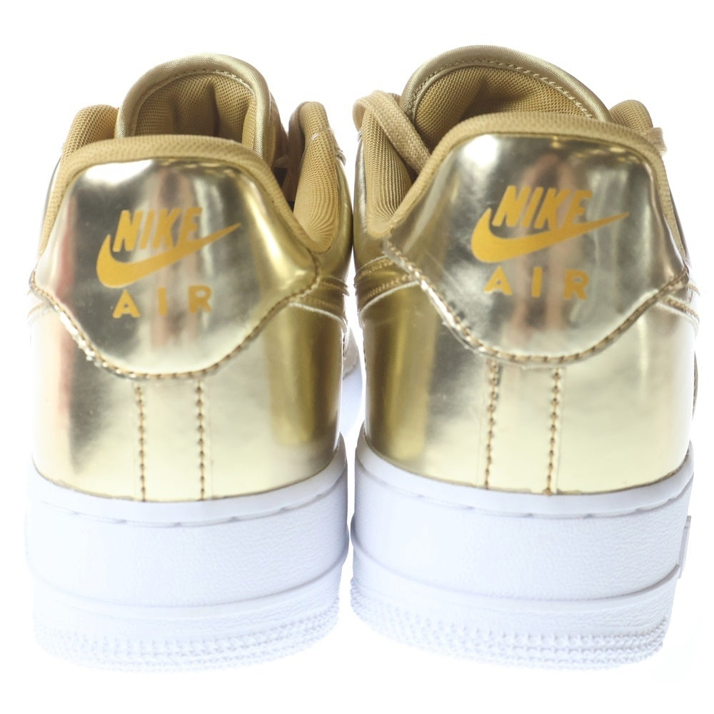 NIKE(ナイキ) WMNS AIR FORCE 1 SP METALLIC GOLD エアフォース1 ロー ローカットスニーカー US10.5/27.5cm CQ6566-700