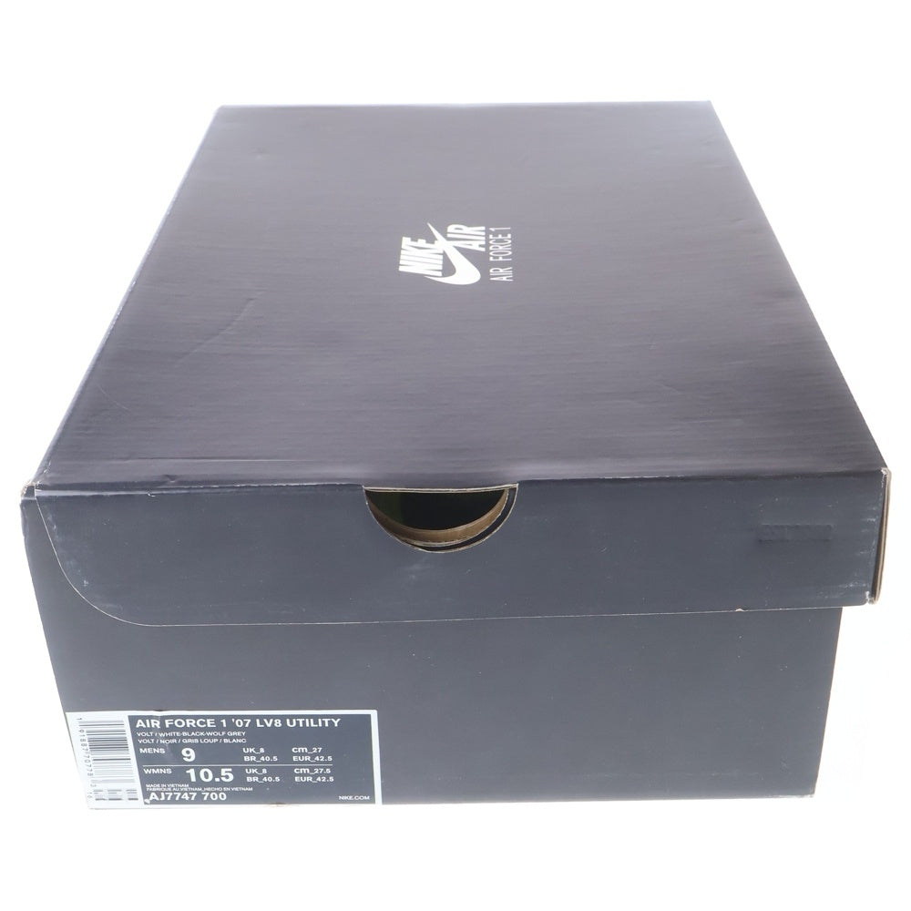 NIKE(ナイキ) AIR FORCE 1 LOW 07 LV8 エアフォース1 ロー ボルト ローカットスニーカー US9/27.0cm AJ7747-700 イエロー