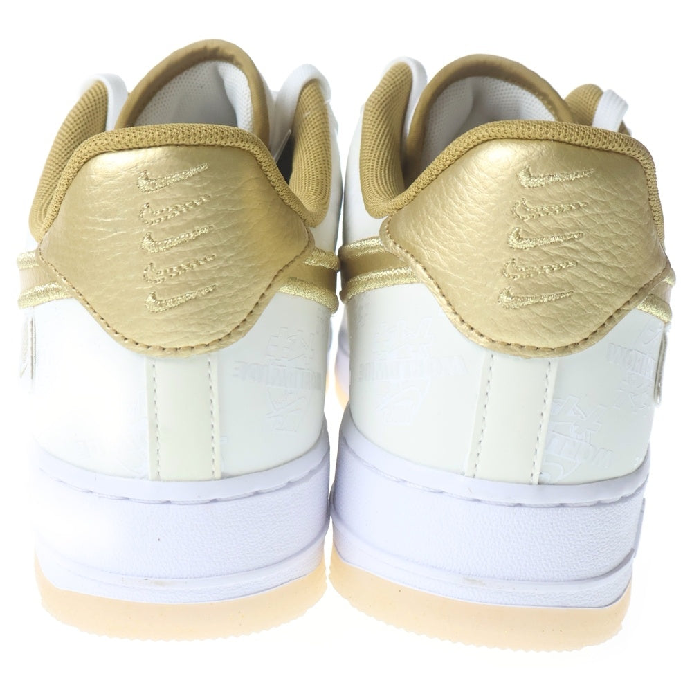 NIKE(ナイキ) AIR FORCE 1 LOW 07 LV8 WW ワールドワイドパック エアフォース1 ロー ローカットスニーカー US9/27.0cm DA1343-170 ホワイト/ゴールド