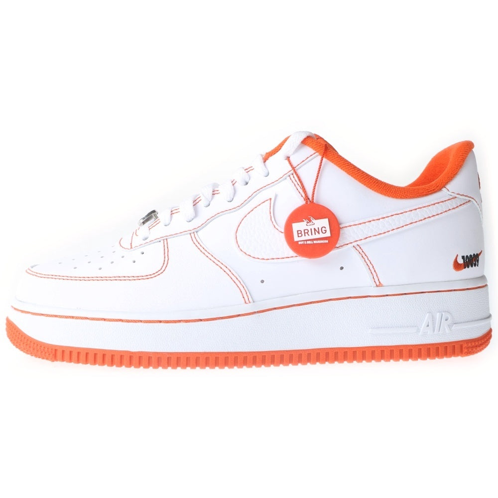 NIKE(ナイキ) AIR FORCE 1 LOW 07 LV8 EMB Rucker Park エアフォース1 ロー ローカットスニーカー US9/27.0cm CT2585-100 ホワイト/オレンジ
