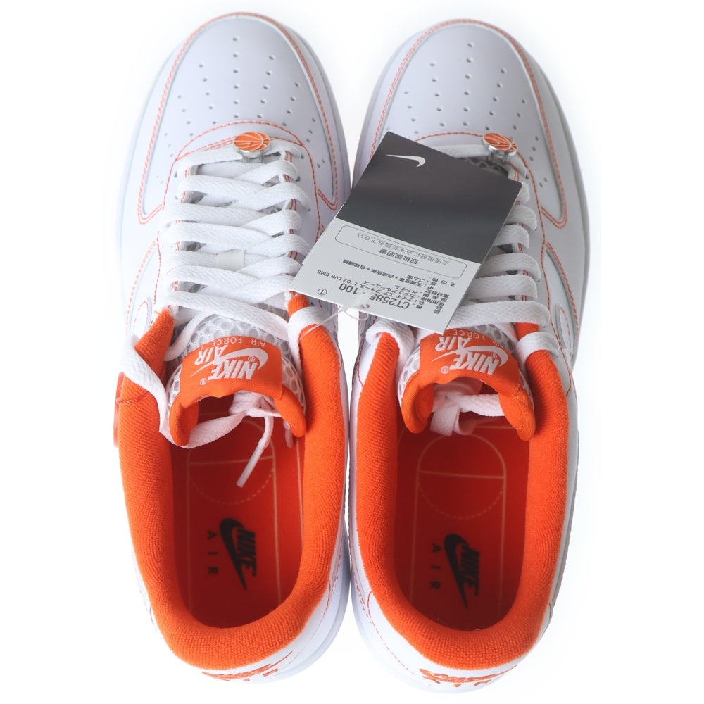 NIKE(ナイキ) AIR FORCE 1 LOW 07 LV8 EMB Rucker Park エアフォース1 ロー ローカットスニーカー US9/27.0cm CT2585-100 ホワイト/オレンジ