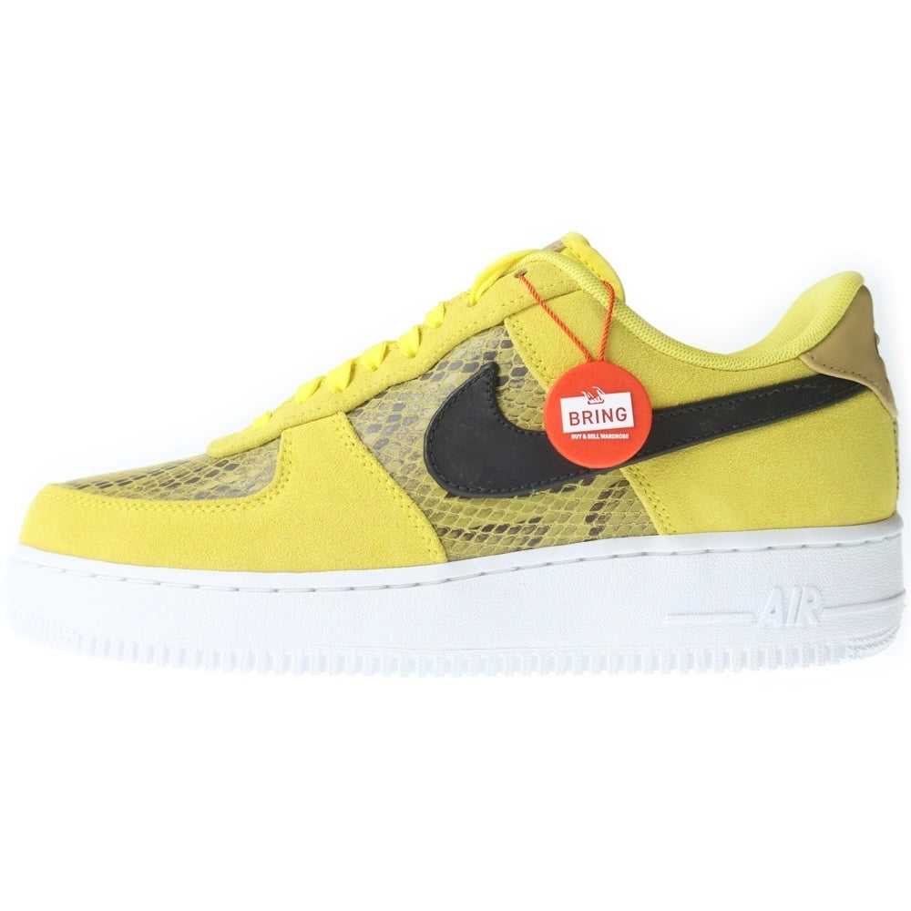 NIKE(ナイキ) AIR FORCE 1 LOW 07 PRM SNAKESKIN スネークスキン エアフォース1 ロー ローカットスニーカー US9/27.0cm BQ4424-700 イエロー