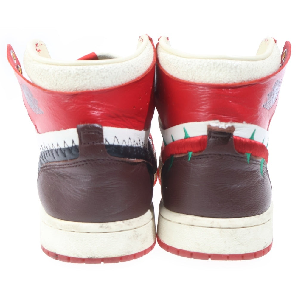 NIKE(ナイキ) ×TEYANA TAYLOR W AIR JORDAN 1 ZM AIR CMF 2 SP FJ0604-601 テヤナ テイラー エアジョーダン1 ハイ ズーム ハイカットスニーカー レッド US7/24cm