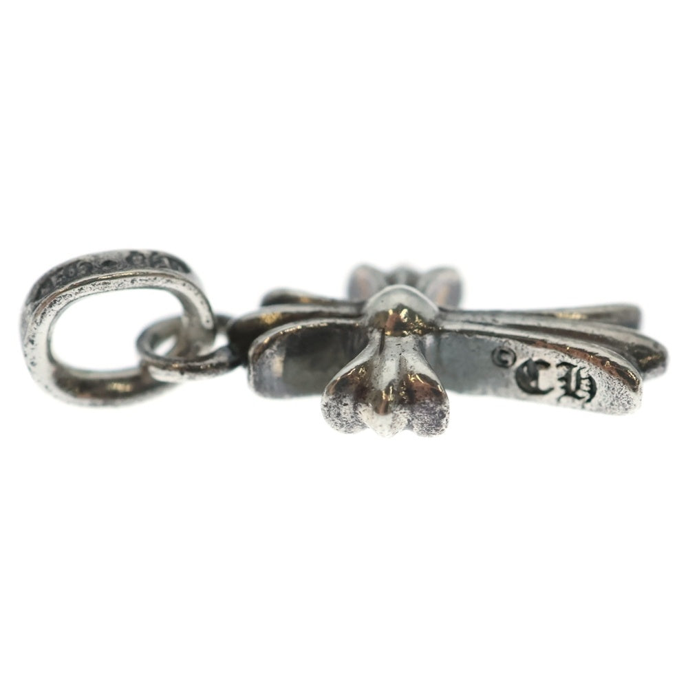 CHROME HEARTS(クロムハーツ) CRS BBYFAT P SAP ベイビーファットクロス PAVEサファイア ペンダントトップ シルバー BCA236