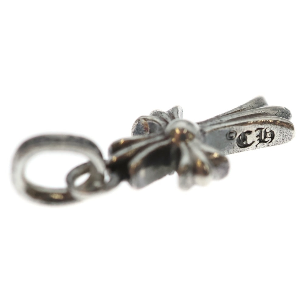 CHROME HEARTS(クロムハーツ) CRS BBYFAT P SAP ベイビーファットクロス PAVEサファイア ペンダントトップ シルバー BCA236