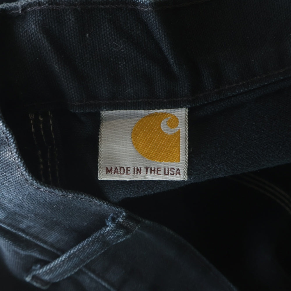CARHARTT(カーハート) DOUBLE KNEE COTTON DUCK PAINTER PANTS USA製 ダブルニー カーペンターパンツ ペインター コットンダック ブラック