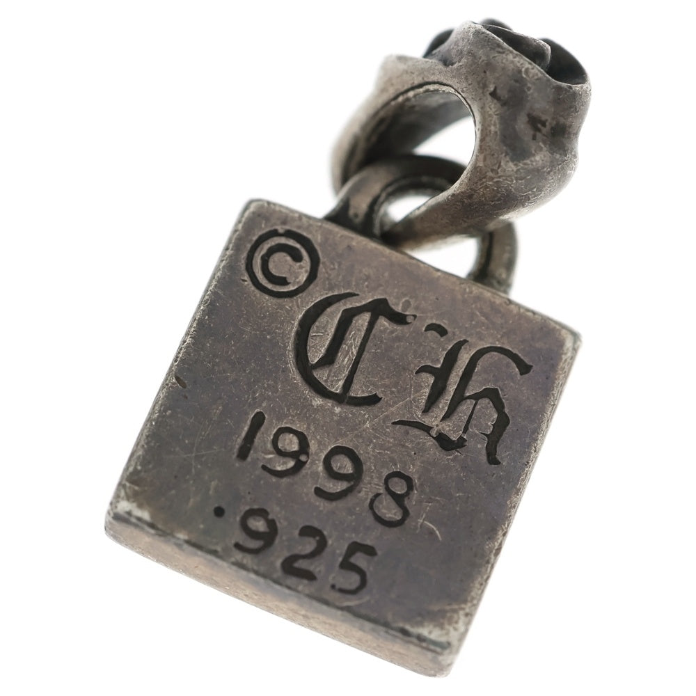 CHROME HEARTS(クロムハーツ) FRAMED CH PLUS 1RBY フレームドCHプラス 1ルビー ネックレストップ シルバー