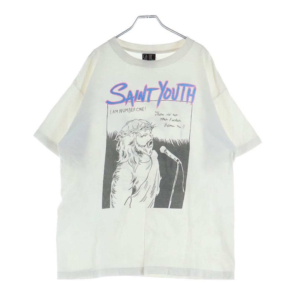 SAINT MICHAEL(セントマイケル) 22AW SAINT YOUTH SS TEE 半袖Tシャツ カットソー ホワイト SM-A22-0000-005