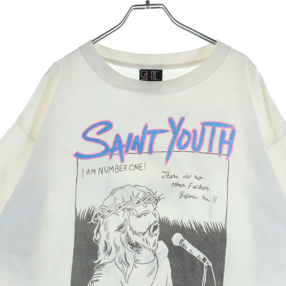 SAINT MICHAEL(セントマイケル) 22AW SAINT YOUTH SS TEE 半袖Tシャツ カットソー ホワイト SM-A22-0000-005