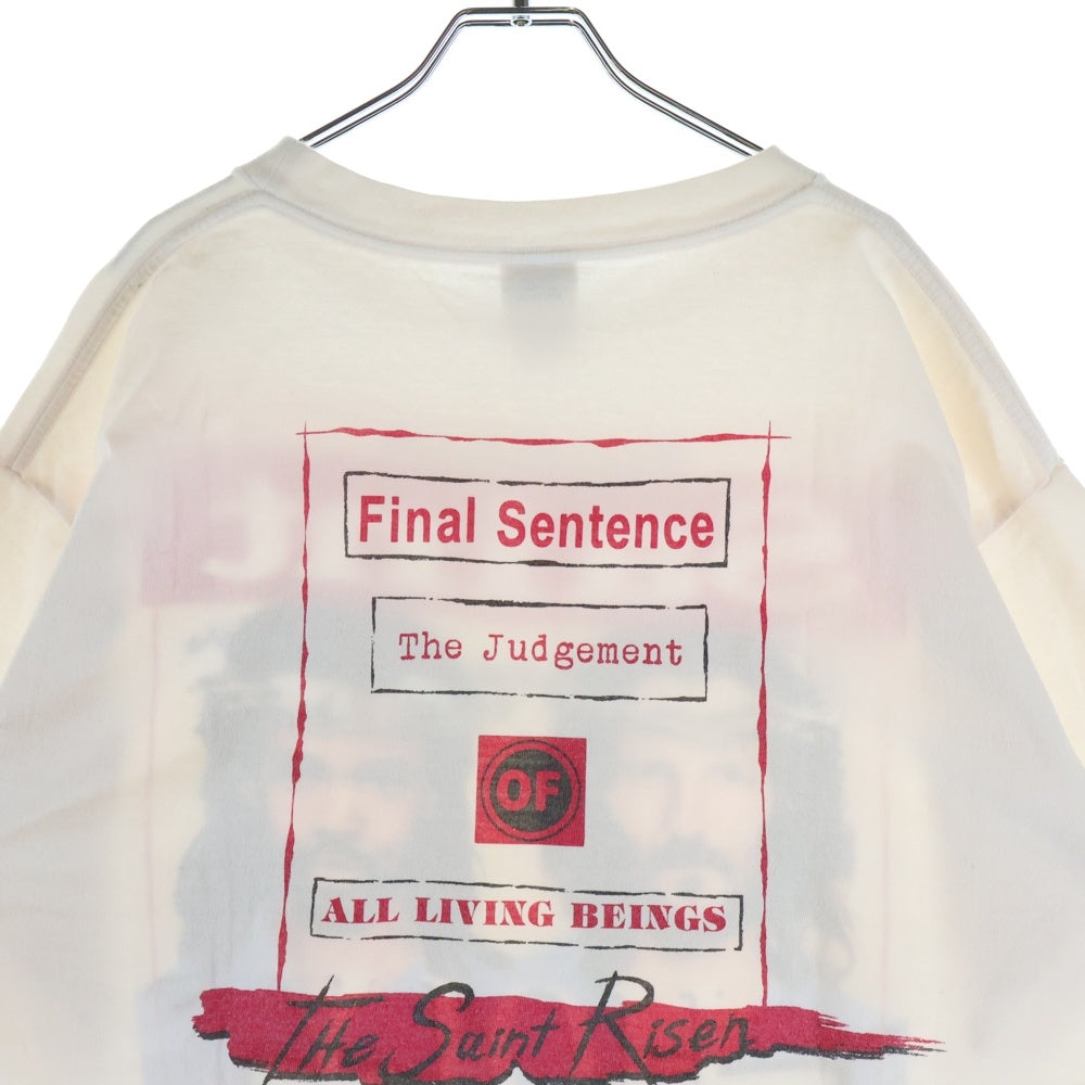 SAINT MICHAEL(セントマイケル) 22SS HOLLY STATEフォトプリント半袖Tシャツ カットソー ホワイト SM-S22-0000-062