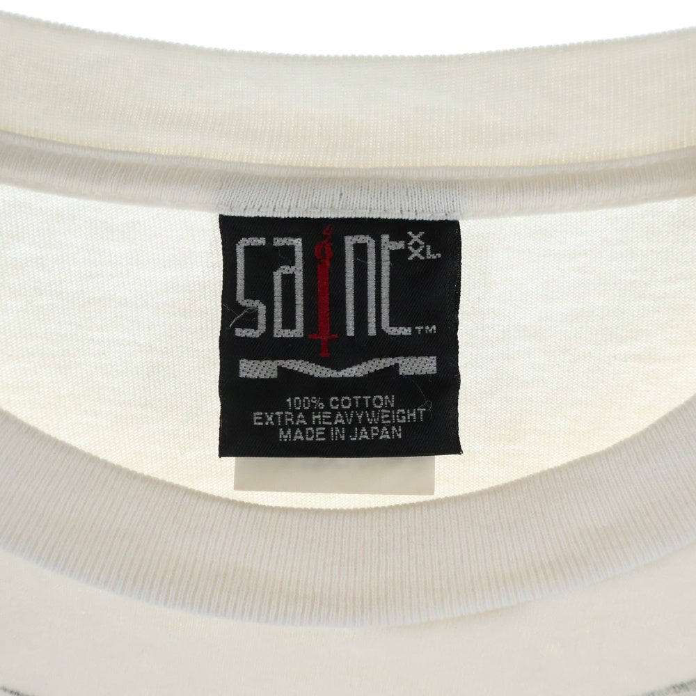 SAINT MICHAEL(セントマイケル) 24SS SS TEE MONEY マネープリント 半袖Tシャツ カットソー ホワイト SM-YS8-0000-010