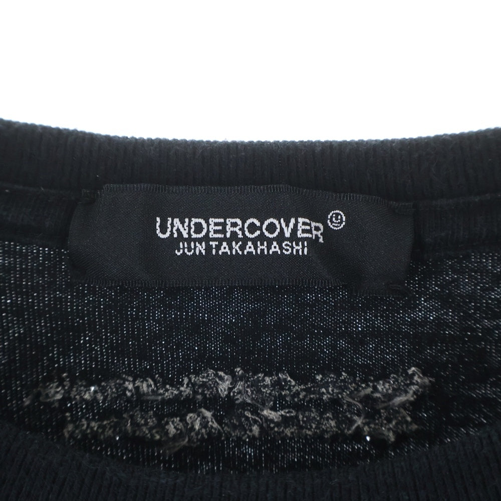 UNDERCOVER(アンダーカバー) 22AW HITCHCOCK TEE フロントプリント 半袖Tシャツ カットソー ブラック