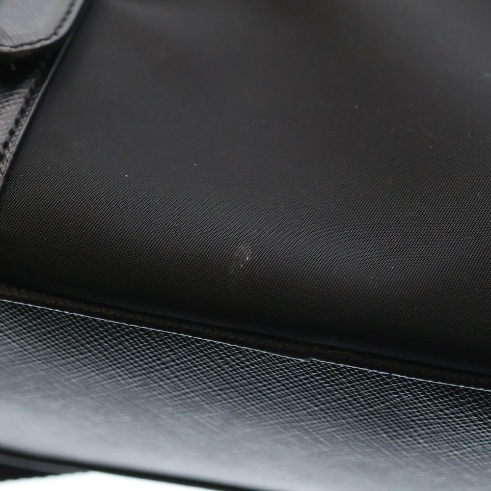 PRADA(プラダ) テスート サフィアーノ ナイロン レザー 2WAYバッグ ブラック レディース