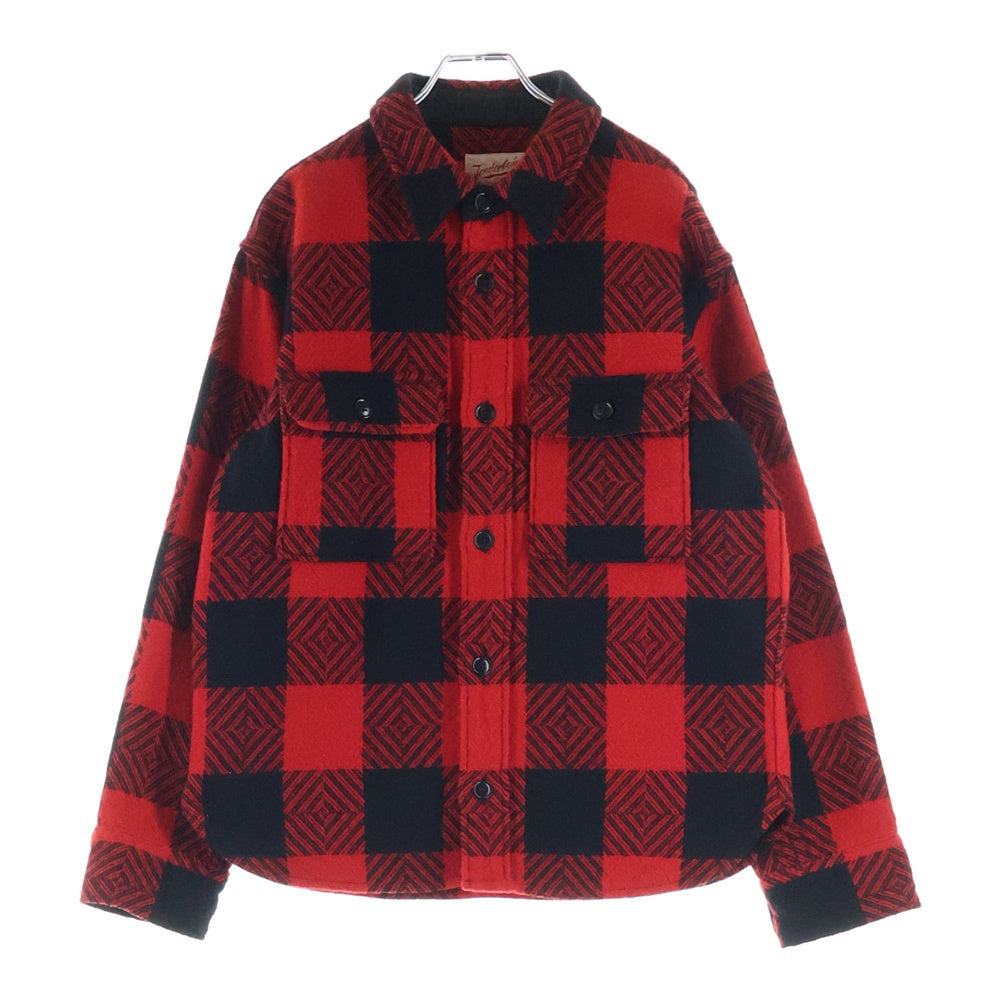 TENDERLOIN(テンダーロイン) T-BUFFALO SHT JKT バッファロー ウール シャツジャケット レッド/ブラック