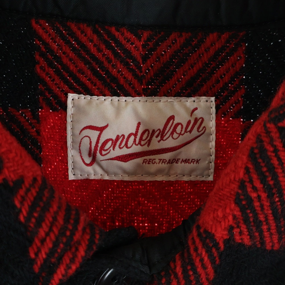 TENDERLOIN(テンダーロイン) T-BUFFALO SHT JKT バッファロー ウール シャツジャケット レッド/ブラック