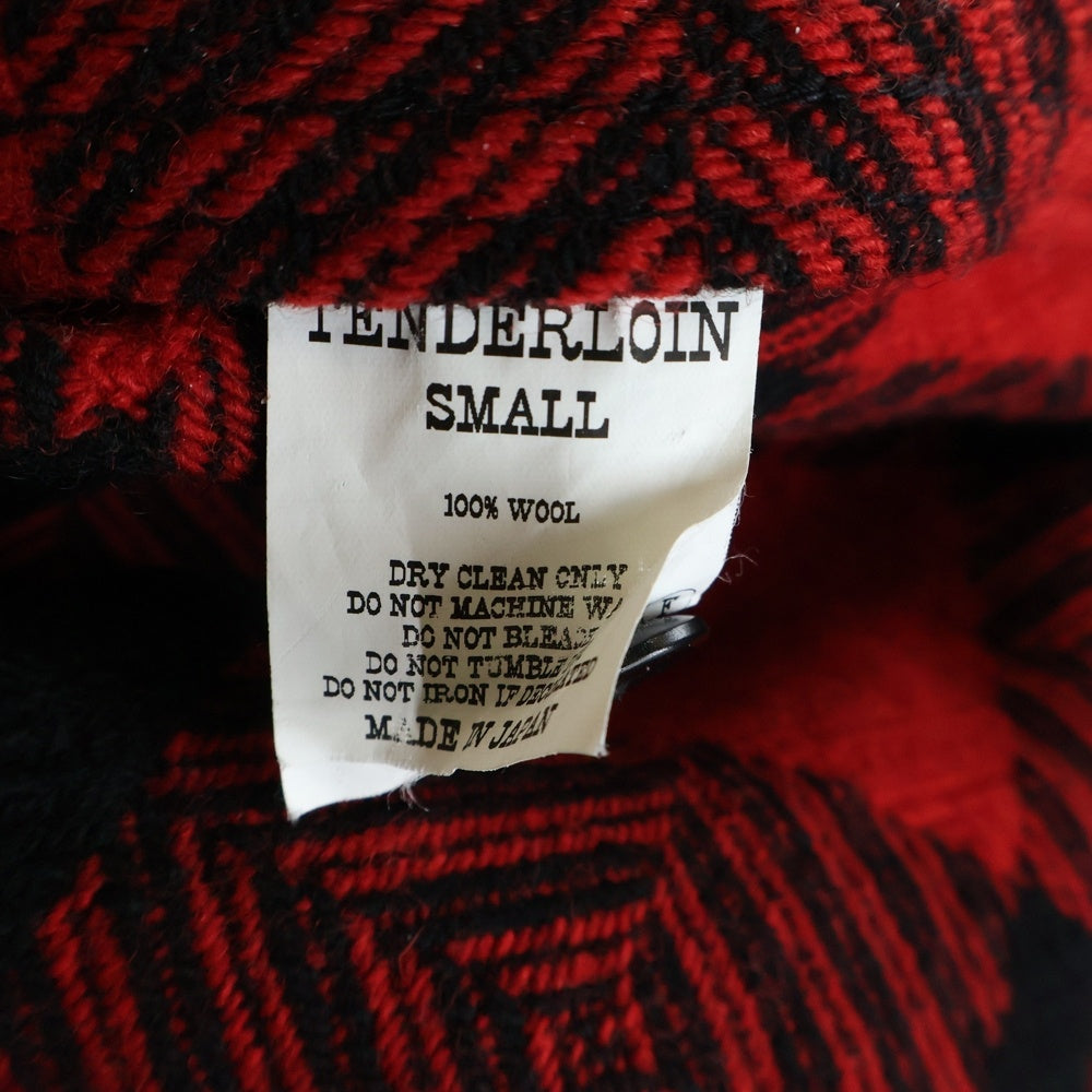 TENDERLOIN(テンダーロイン) T-BUFFALO SHT JKT バッファロー ウール シャツジャケット レッド/ブラック