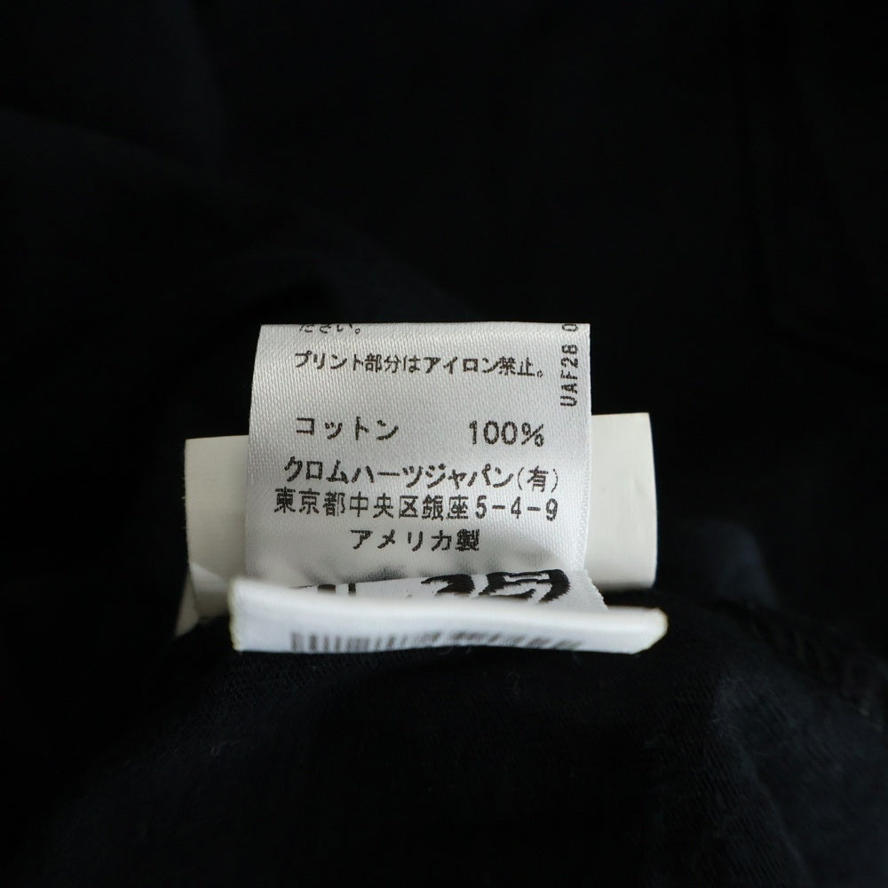 CHROME HEARTS(クロムハーツ) CH L/S NECK LOGO ネックロゴプリント グラデーション 袖ロゴ 長袖Tシャツ ロングスリーブカットソー ブラック/マルチカラー