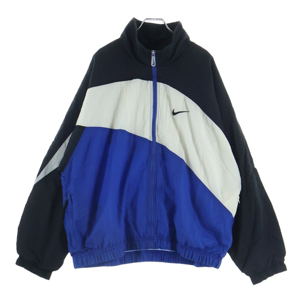 NIKE(ナイキ) 90s VINTAGE ナイロン トラックジャケット ブラック/ホワイト/ブルー