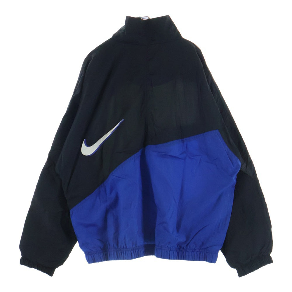 NIKE(ナイキ) 90s VINTAGE ナイロン トラックジャケット ブラック/ホワイト/ブルー