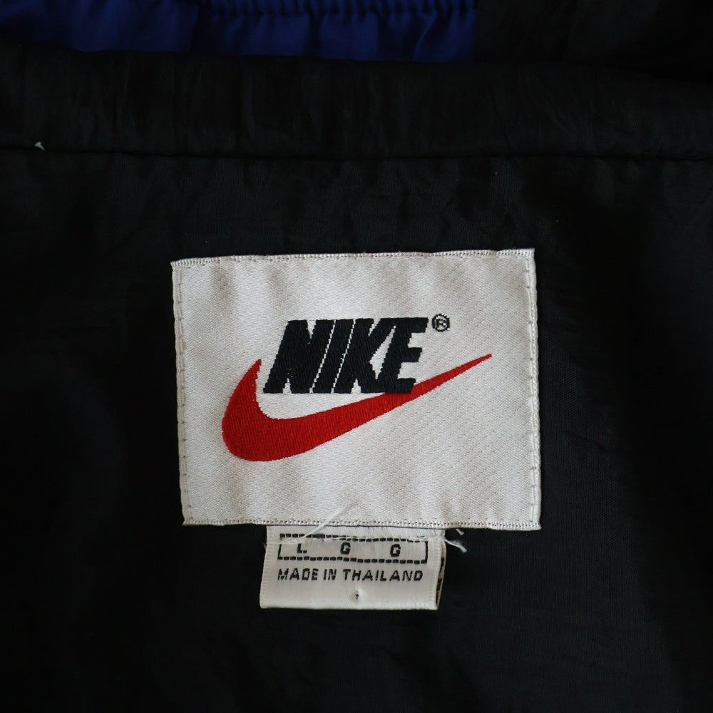 NIKE(ナイキ) 90s VINTAGE ナイロン トラックジャケット ブラック/ホワイト/ブルー
