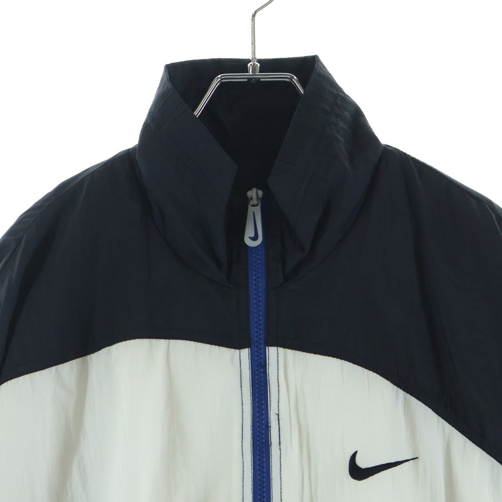 NIKE(ナイキ) 90s VINTAGE ナイロン トラックジャケット ブラック/ホワイト/ブルー
